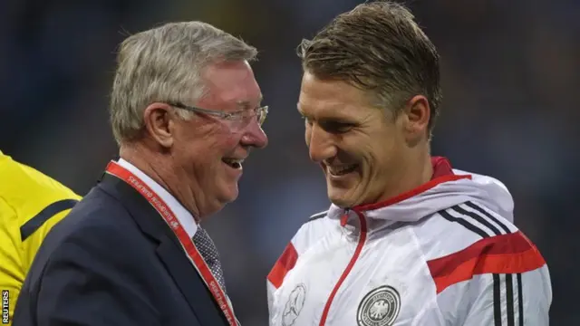 Sir Alex Ferguson and Sebastian Schweinsteiger