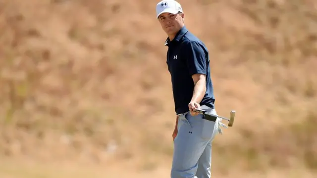 Jordan Spieth celebrates