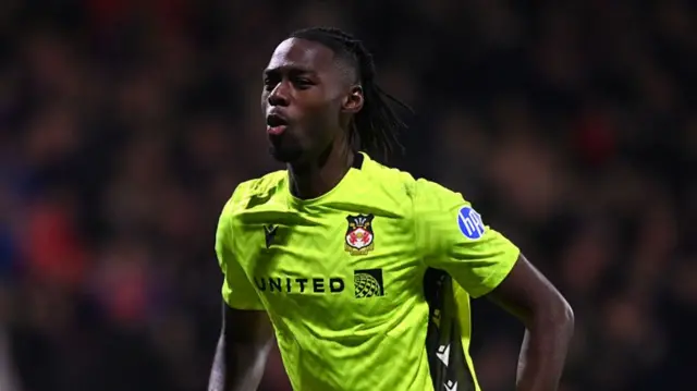 Wrexham goalkeeper Arthur Okonkwo