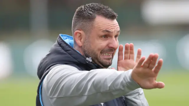 Ballymena United manager Jim Ervin