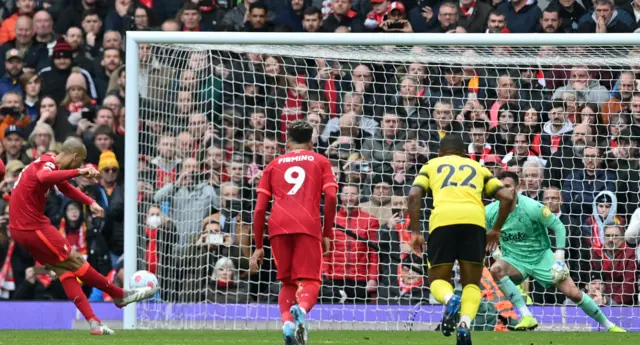 Fabinho scores for Liverpool