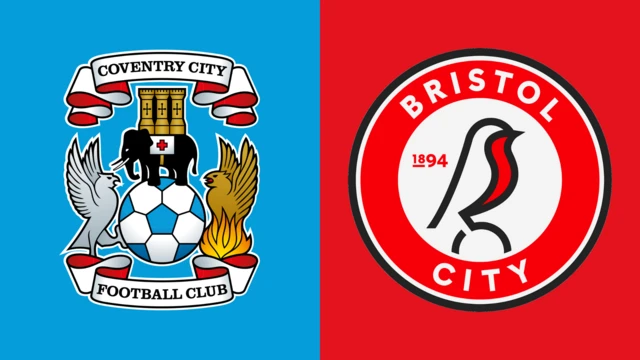 Coventry City and Bristol City club badges