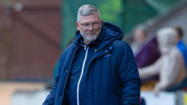 St Johnstone manager Craig Levein on the touchline