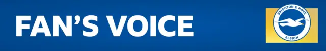 Brighton fan's voice banner