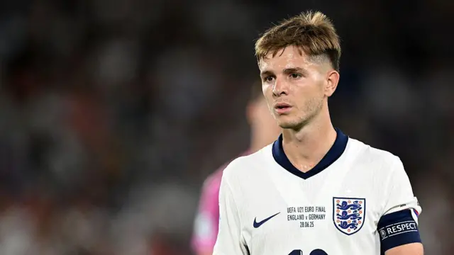James McAtee representing England Under-21s against Germany in the European Championship final in June