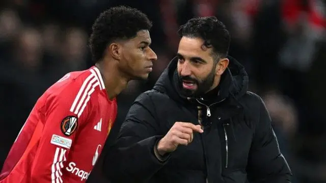 Marcus Rashford and Ruben Amorim
