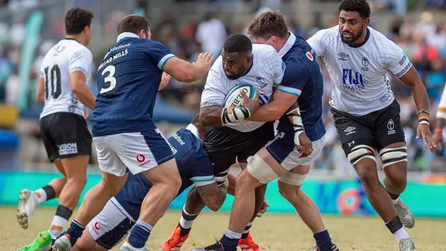 Scotland suffered a 29-14 defeat in Fiji on Saturday morning
