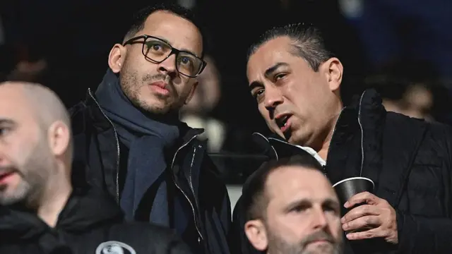 Liam Rosenior manager of Chelsea and Behdad Eghbali, Co-owner of Chelsea