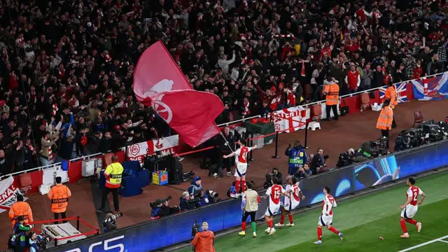 Declan Rice celebrates with fans
