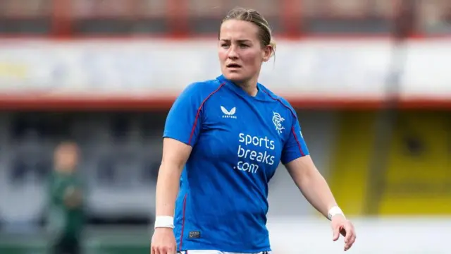 Katie Wilkinson in action for Rangers