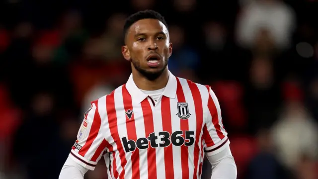 Stoke City forward Tyrese Campbell.