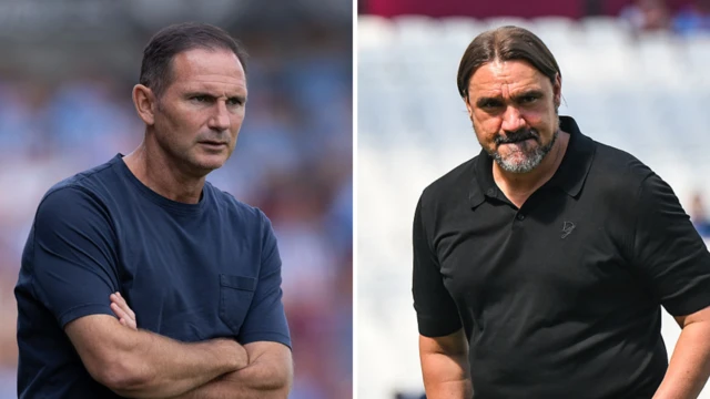 Frank Lampard and Daniel Farke 