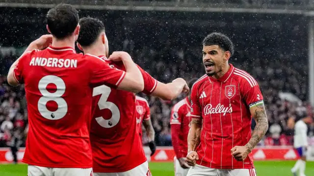 Morgan Gibbs White celebrates