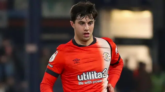 Liam Walsh playing for Luton Town