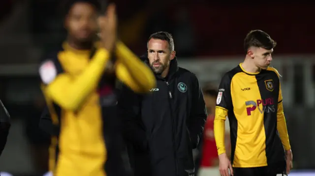 Christian Fuchs after a Newport game