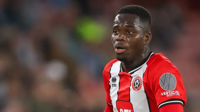 Ismaila Coulibaly in action for Sheffield United