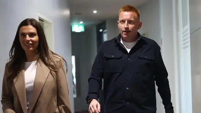 Will Still(R) pictured with partner Emma Saunders