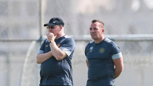 Former Celtic colleagues John McGlynn and Brendan Rodgers will be reunited on Sunday