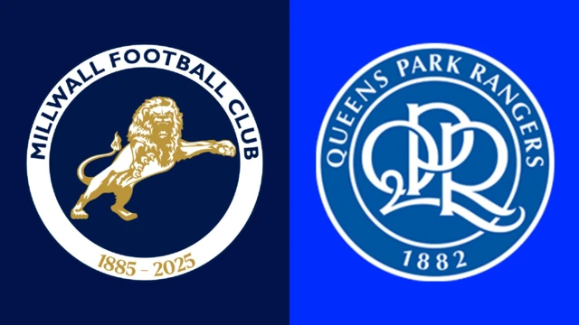 Side-by-side of Millwall and QPR badges
