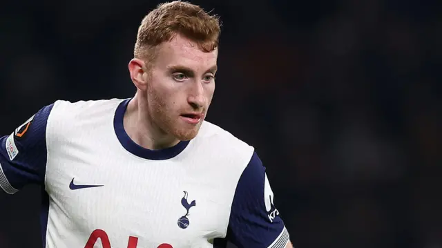 Dejan Kulusevski in action for Spurs