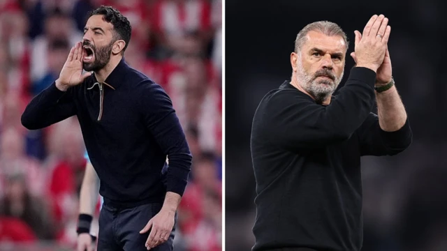 Ruben Amorim and Ange Postecoglou