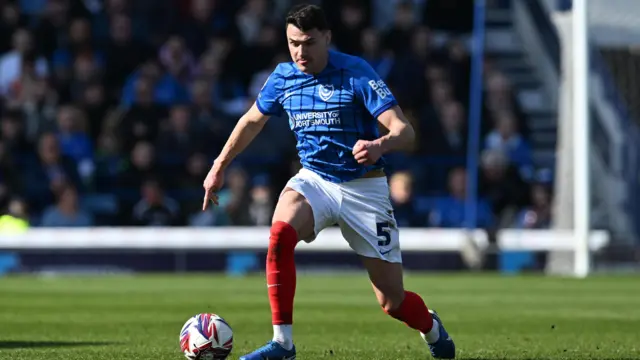 Regan Poole in action for Portsmouth