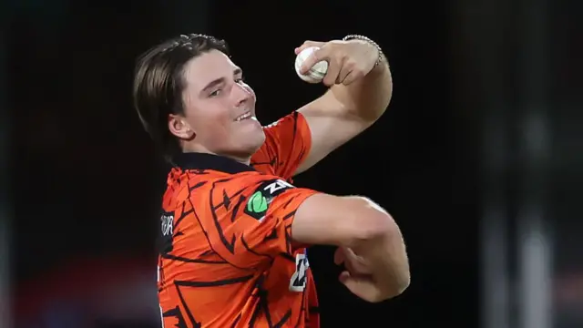 James Coles bowling for Sunrisers Eastern Cape