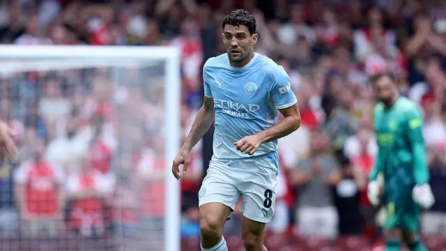 Mateo Kovacic in action against Arsenal