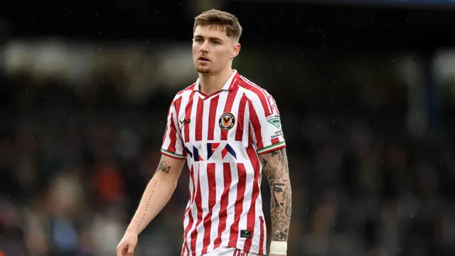 James Crole in action for Newport 