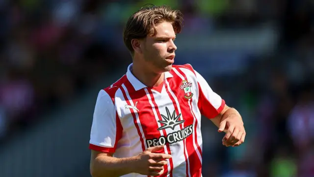 Tyler Dibling during a pre-season friendly between Eastleigh and Southampton