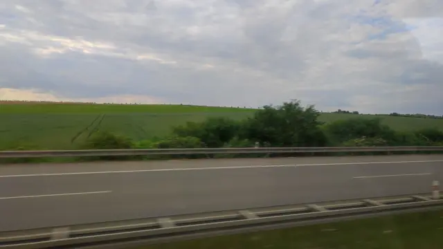 Image of a road and countryside