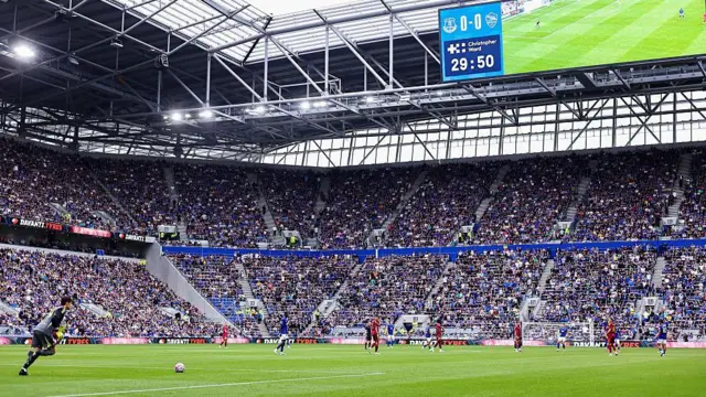 Roma goalkeeper kicks the ball forward