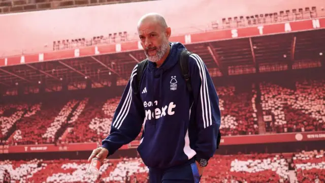 Nottingham Forest's Portuguese manager Nuno Espirito Santo arrives ahead of the English Premier League football match between Nottingham Forest and Fulham at The City Ground