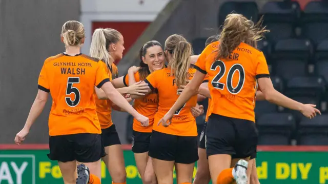 Glasgow City players celebrate