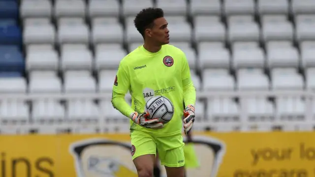 Goalkeeper Rhys Lovett