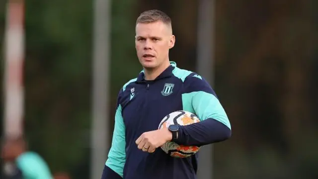 Stoke City U21's coach Ryan Shawcross