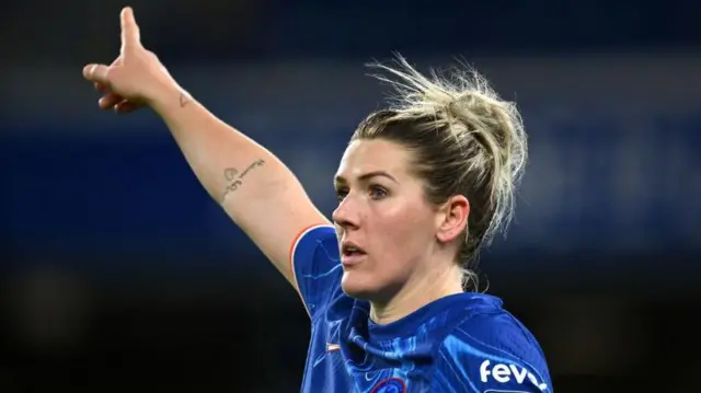 Millie Bright playing for Chelsea