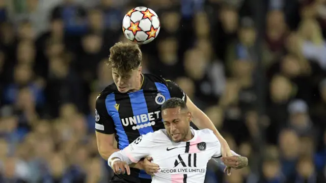 Jack Hendry in action against Neymar