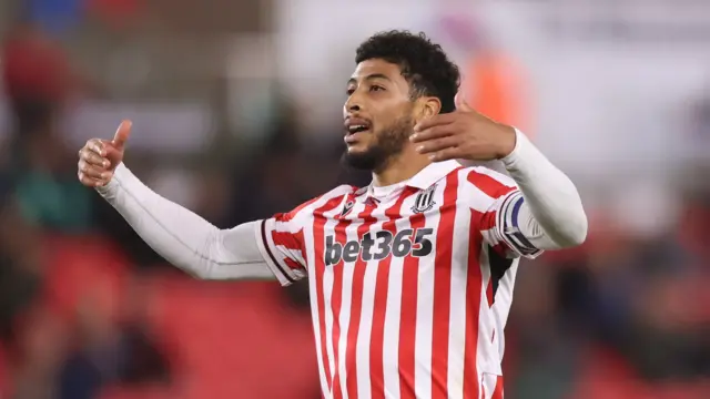 Stoke City midfielder Josh Laurent.