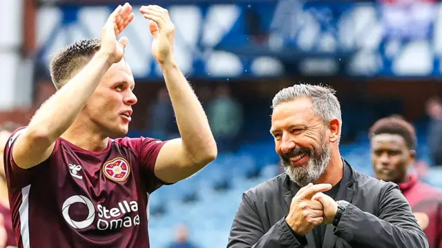 Lawrence Shankland and Derek McInnes