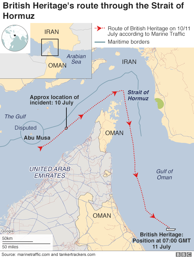 British Heritage's route