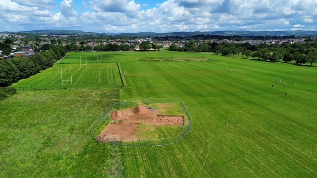 Drone footage of Trelai Park