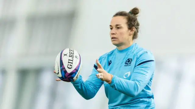 Scotland captain Rachel Malcolm in training
