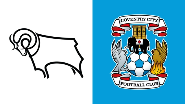 Derby County and Coventry City club badges