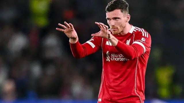 Andy Robertson in action for Liverpool