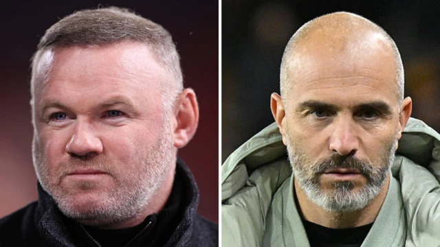 Side by side image of Wayne Rooney and Enzo Maresca