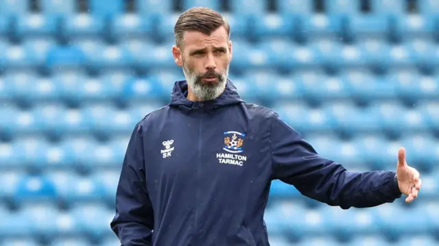 Stuart Kettlewell in Kilmarnock training