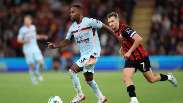 Brentford's Rico Henry in action.