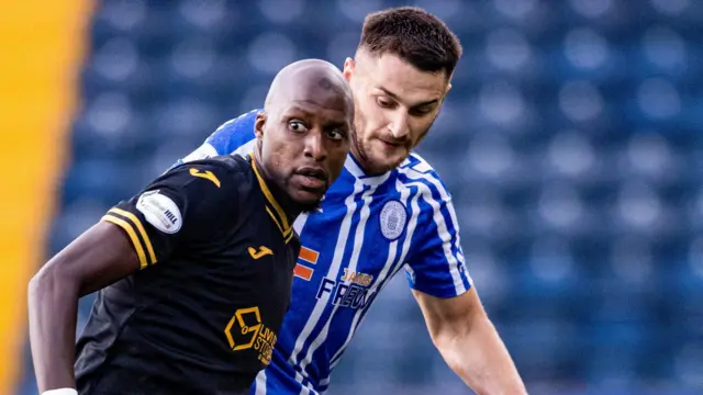 Livingston's Mo Sylla and Kilmarnock's Kyle Magennis