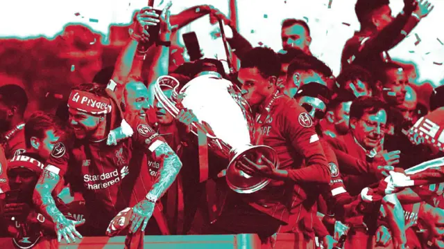 Alexander-Arnold of Liverpool on a European Cup bus parade in the city
